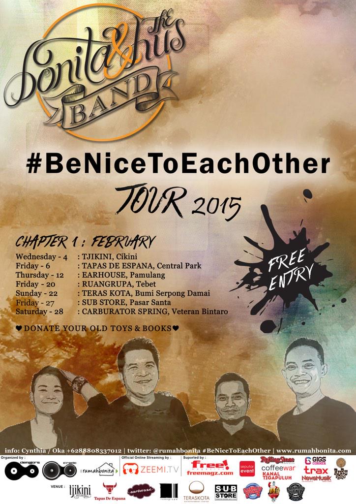 Bonita & the HUSband - Be Nice to Each Other Tour 2015